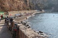 Procida Ã¢â¬â Spiaggia del Postino dal sentiero di accesso