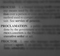 proclamation