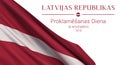 Latvia Proclamation Day vector banner design template.
