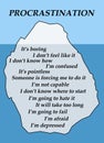 Procrastination iceberg