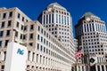 Cincinnati - Circa February 2019: Procter & Gamble Corporate Headquarters with American flag III Royalty Free Stock Photo