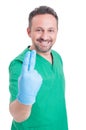 Proctologist or gynecologist doctor Royalty Free Stock Photo