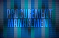 Procurement management binary illustration