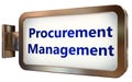 Procurement Management on billboard background Royalty Free Stock Photo