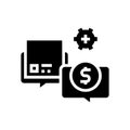 procurement process glyph icon vector illustration Royalty Free Stock Photo