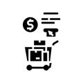 procurement process glyph icon vector illustration Royalty Free Stock Photo