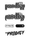 The Prodigy, set of British electronic music group vector logos. Royalty Free Stock Photo