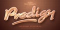 Prodigy text, cartoon style editable text effect