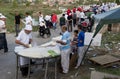 Produce sellers at the Kirkpinar Turkish Oil Wrestling Festival at Edirne, Turkey.