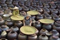 Produce soy sauce in tradition village at Hungyen province, Vietnam, this is a handicraft part 34