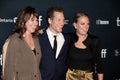 Producers Amanda Bowers, Gabe Polsky and Molly Conners at the red carpet for movie Butcher`s Crossing film premiere in Toronto