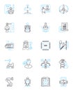 product analytics linear icons set. Insights, Metrics, Data, Performance, Optimization, Analytics, Dashboards line