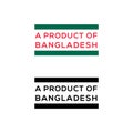 A product of Bangladesh stamp or seal design vector download