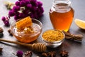 Product of bee- honeycomb, pollen, propolis, honey