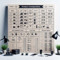 73 139. Product comparison table with features_ A structured is