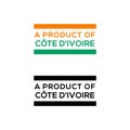 A product of cote d`ivoire stamp or seal design vector download