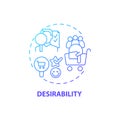 Product desirability concept icon Royalty Free Stock Photo