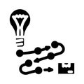 product development business process glyph icon vector illustration Royalty Free Stock Photo