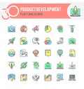 Product development icons