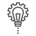 Product Development line icon, development