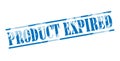 Product expired blue stamp Royalty Free Stock Photo