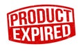 Product expired sign or stamp Royalty Free Stock Photo