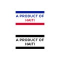 A product of Haiti stamp or seal design vector download