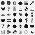 Product icons set, simple style Royalty Free Stock Photo