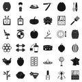 Product icons set, simple style Royalty Free Stock Photo