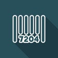 Product identity barcode - Vector web icon Royalty Free Stock Photo