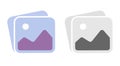 Product image default thumbnail icon vector graphic, web photo picture gallery album file, website pic not available or soon