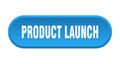 product launch button. rounded sign on white background Royalty Free Stock Photo