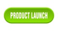 product launch button. rounded sign on white background Royalty Free Stock Photo