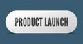 product launch button. sticker. banner. rounded glass sign Royalty Free Stock Photo