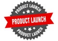 product launch sign. product launch round isolated ribbon label. Royalty Free Stock Photo