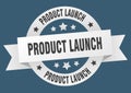 product launch round ribbon isolated label. product launch sign. Royalty Free Stock Photo