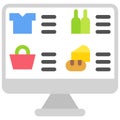 Product list icon, Supermarket and Shopping mall related vector