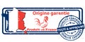 Product Made in France. Origin guaranteed printable stamp