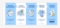 Product management onboarding vector template