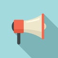 Product manager megaphone icon, flat style