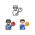 Product Manager search problem, Logo, and illustration