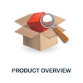 Product Overview icon. 3d illustration from customer support collection. Creative Product Overview 3d icon for web