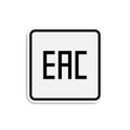 Product packaging symbol EAC. vector illustration Royalty Free Stock Photo