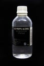 Bottle of ISOPROPYL ALCOHOL for medical and industrial use 99% pure Royalty Free Stock Photo