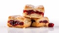 Product Photography Of Scones, Rolls, And Slices On White Background