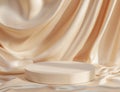 Product Podium - Cloth Background Royalty Free Stock Photo