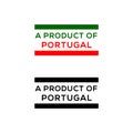 A product of Portugal stamp or seal design vector download