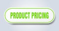 product pricing sign. rounded isolated button. white sticker Royalty Free Stock Photo