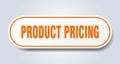 product pricing sign. rounded isolated button. white sticker Royalty Free Stock Photo