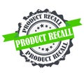 Product recall stamp.Sign.seal.Logo design